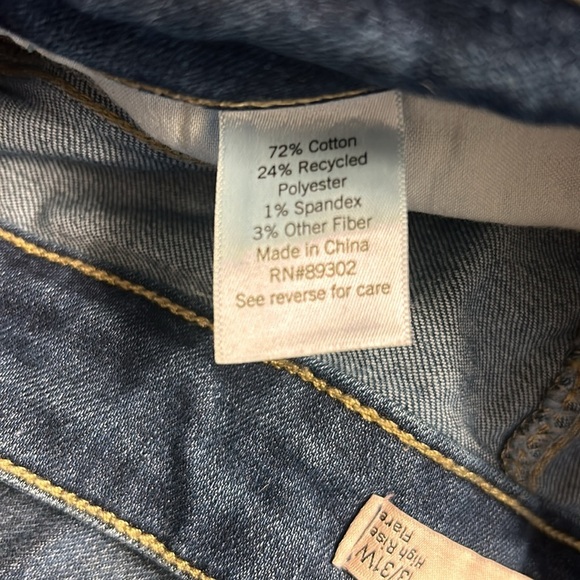 Juniors flare jeans size 13, 32” inseam from Kohls. - Picture 7 of 8